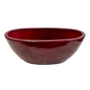 Vintage Scheurich Keramik Red Glaze Pot for Orchids German Pottery Decor